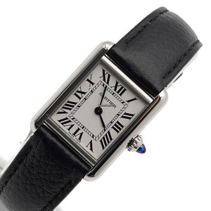 Cartier Tank Must Small Quartz Leather Band Women's Watch AA56344