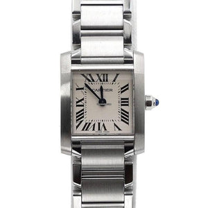 Cartier Tank Française Small Steel Quartz Women's Watch W51008 Q3