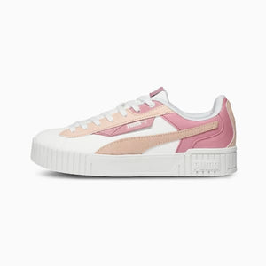 Puma Carina 2.0 Zuki Women'S Casual Sneakers Warm White-Poised Pink-Cashew