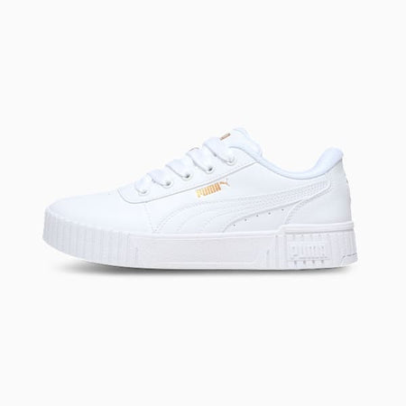 Puma Carina 2.0 Chic Women'S Casual Sneakers Puma White-Metallic Gold