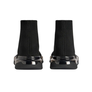 Balenciaga Speed 2.0 Full Clear Sole Recycled Knit Sneaker In Black