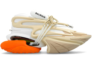 Balmain Unicorn Low-Top White Beige Orange