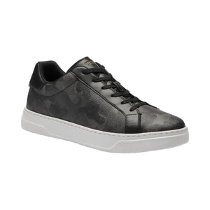 Coach Men's High Line Sneaker In Signature Camo Print Camo   Black