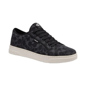 Coach Men's Canvas Sneaker In Signature Denim Black