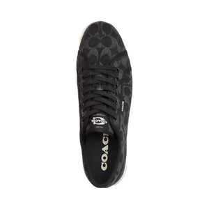 Coach Men's Canvas Sneaker In Signature Denim Black