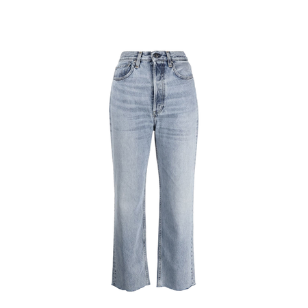 Classic-Cut Cropped Jeans