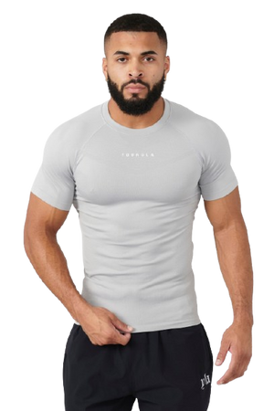 YOUNG LA 475 SuperVillain Compression Tees Grey