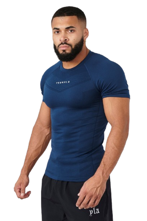 YOUNG LA 475 SuperVillain Compression Tees Navy
