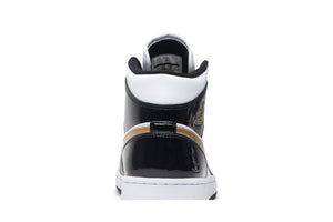 Air Jordan 1 Mid Patent SE Black Gold