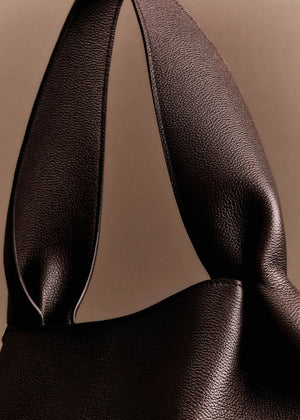 Polene Numero Neuf East West Textured Ebony