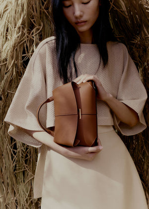 Polene Mokki Mini Textured Camel