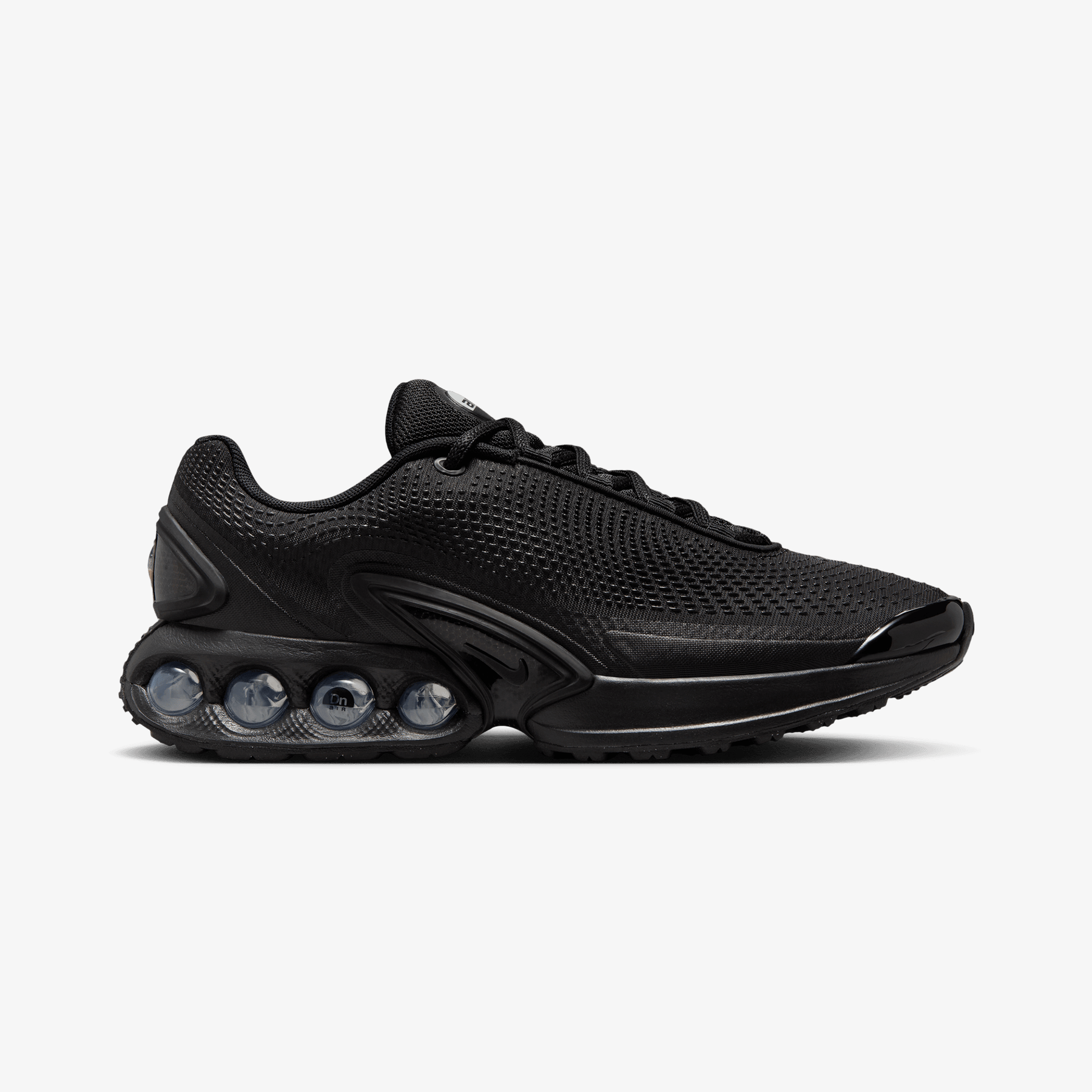 Nike AIR MAX DN { BLACK/BLACK-BLACK-MTLC DARK GREY
