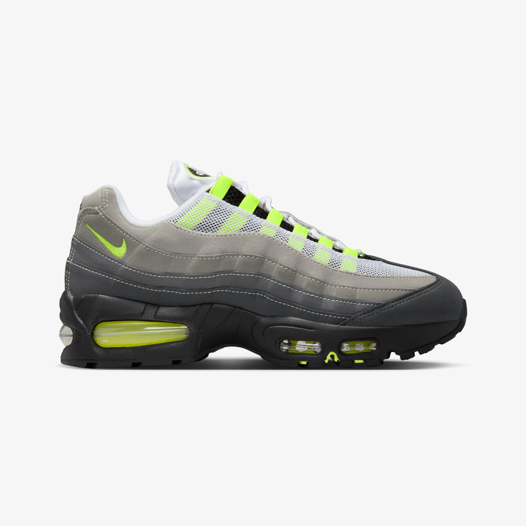 Nike W AIR MAX 95 BIG BUBBLE { BLACK/NEON YELLOW/ANTHRACITE/LT GRAPHITE