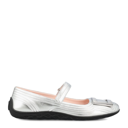 Flat Shoes Silver