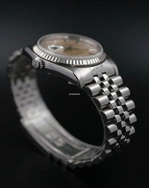 Rolex | Datejust | 16014 | White gold | 36 mm | Steel | White | Automatic