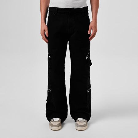 Le Marrone Zipped Cargo Trousers