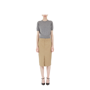 Skater Chino Midi Skirt