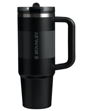 Stanley Quencher ProTour Flip Straw Tumbler with Leakproof Lid 30 oz Built-In Straw and Handle Black Fade