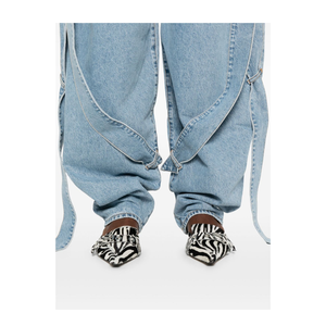 Light Blue Denim Classic Five Pockets Pants