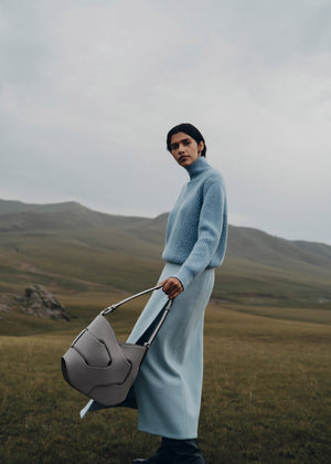 Polene Nodde Hobo Smooth Stone