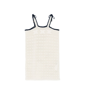 Triomphe Crop Top in Crochetted Cotton