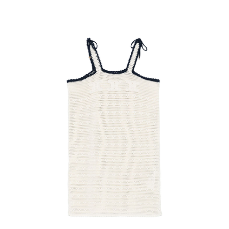 Triomphe Crop Top in Crochetted Cotton