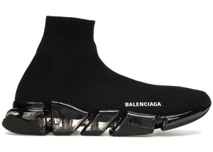 Balenciaga Speed 2.0 Sneaker Clear Sole - Black