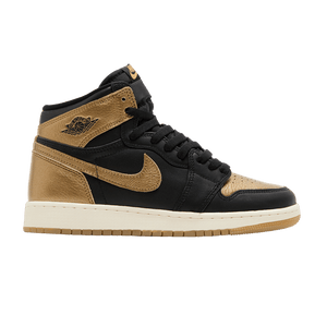 Jordan 1 Retro High OG Black Metallic Gold GS