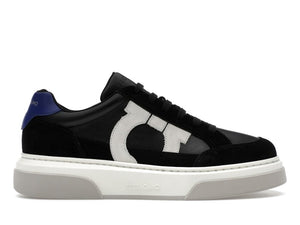 Ferragamo Gancini Panelled Leather Sneakers Multicolor