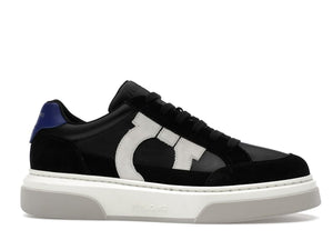 Ferragamo Gancini Panelled Leather Sneakers Multicolor