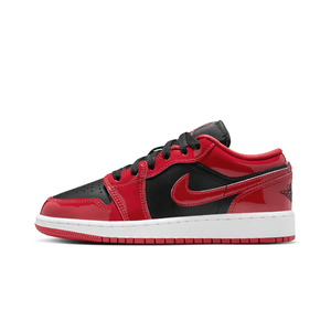 Jordan 1 Low SE Patent Bred Toe (GS)