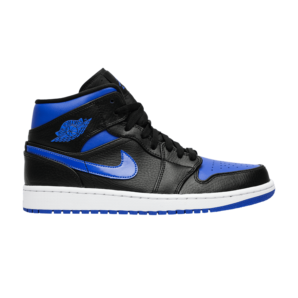 Air Jordan 1 Mid Black Hyper Royal