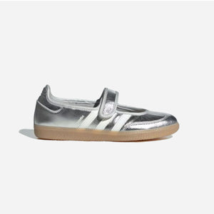 Adidas Samba Jane Silver Metallic Off White Womens