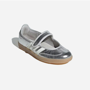 Adidas Samba Jane Silver Metallic Off White Womens