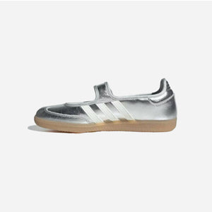 Adidas Samba Jane Silver Metallic Off White Womens