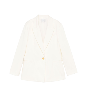 Cotton Single-Breasted Blazer Jacket