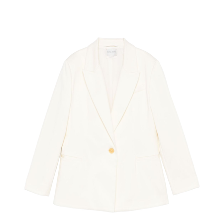 Cotton Single-Breasted Blazer Jacket
