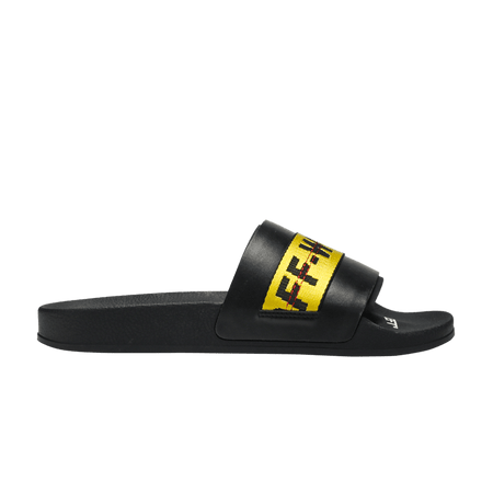 Off-White Sliders Black Yellow