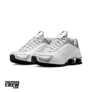 Nike Shox R4 Metallic Silver Deep Royal Blue