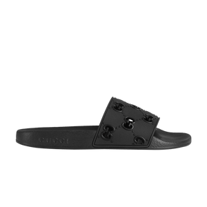 Gucci Wmns Rubber GG Slide 'Black'