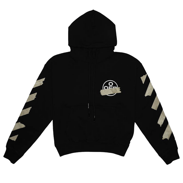 Off-White Tape Arrows Over Hoodie Black/Beige