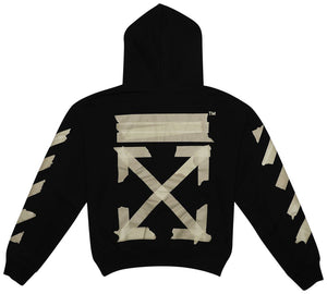 Off-White Tape Arrows Over Hoodie Black/Beige