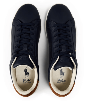 Polo Ralph Lauren Men's Heritage Court Low-Top Trainers Navy/Multi PP
