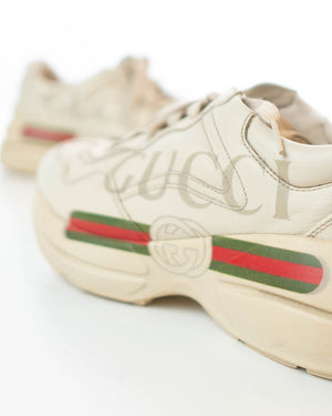 Gucci Womens Rhyton Logo Sneaker (UK 7.5)