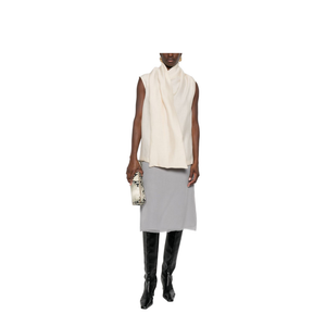 Ecru Scarf Blouse