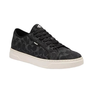 Coach Men's Canvas Sneaker In Signature Denim Black