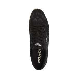 Coach Men's Canvas Sneaker In Signature Denim Black