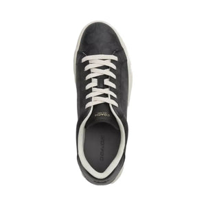 Coach High Line Sneaker In Signature Canvas in Charcoal Black
