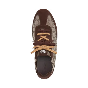 Coach Soft Sneaker In Signature Jacquard in Maple Oak