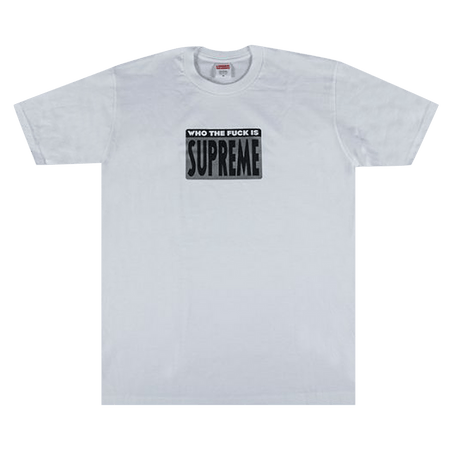 Supreme Who The Fuck T-Shirt White